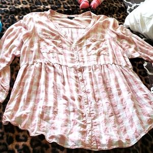 Torrid plaid button up
